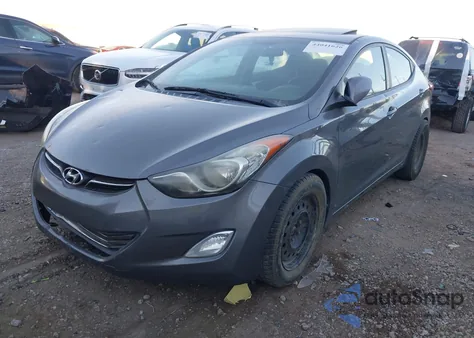 2013 Hyundai Elantra Limited from USA, damaged, VIN 5NPDH4AE6DH370051